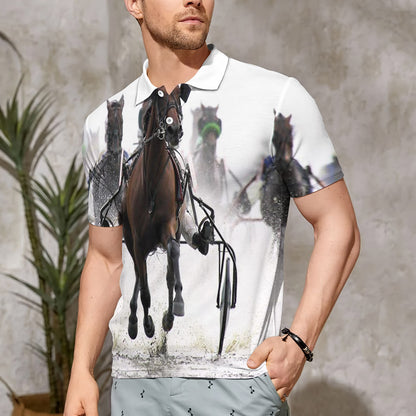 Harness Racing Polo Shirt For Men | Polo T-shirt | Men Short Sleeve Shirt